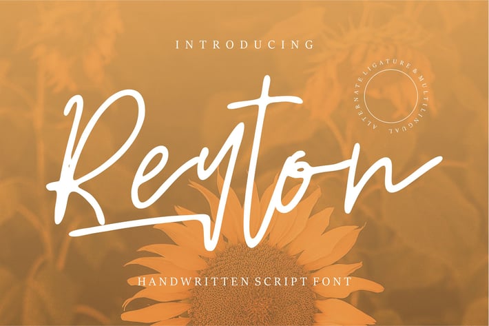 Reyton | Handwritten Script Font