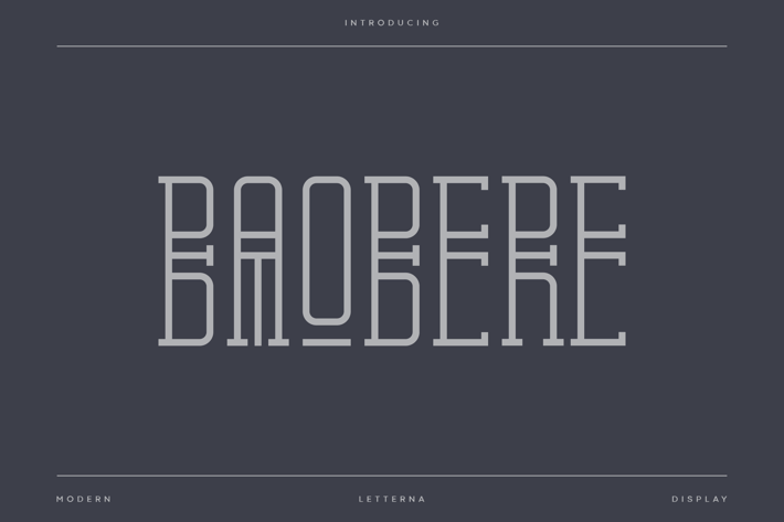 Baobere - Luxury Artdeco Font