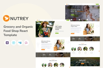 Nutrey – Grocery and Organic Shop React Template