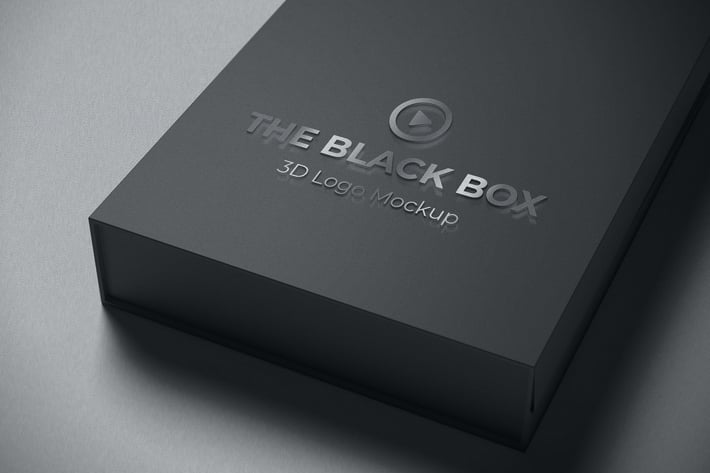 3D Logo Mockup on The Box