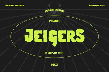 Jeigers Display Font