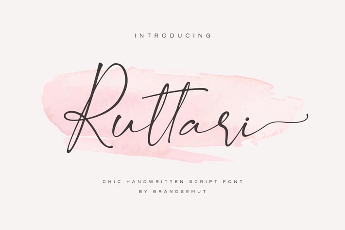 Ruttari - Chic Handwritten Font