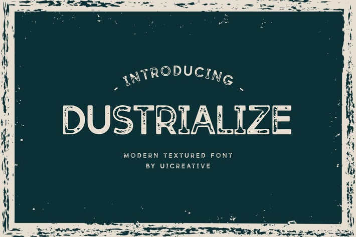 Dustrialize Modern Texture Font