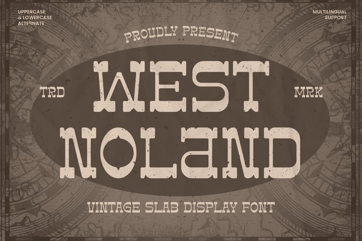 West Noland - Vintage Slab Font