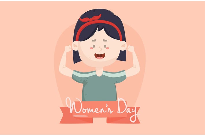 International Women's Day Background Illustration