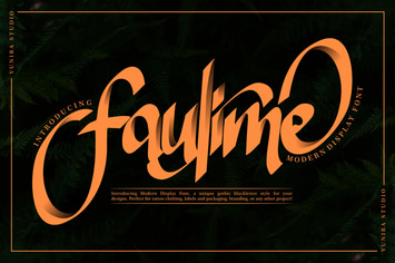 Faulime | Modern Display Font