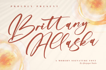 Brittany Allaska Modern Signature Font