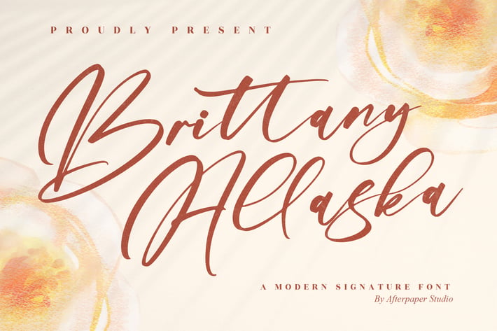 Brittany Allaska Modern Signature Font