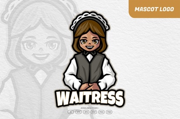 Waitress Kid Logo