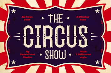 The Circus Show - Carnival Display Font