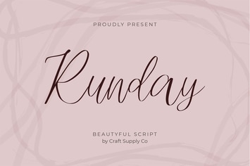 Runday - Modern Script Font