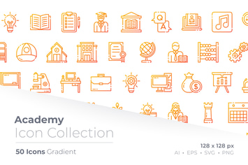 Academy Gradient Icon