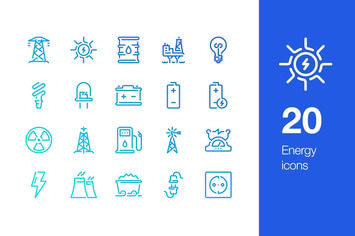 20 Energy icons