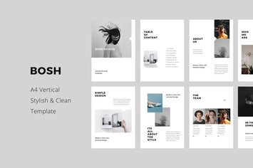 BOSH - A4 Vertical Powerpoint Template