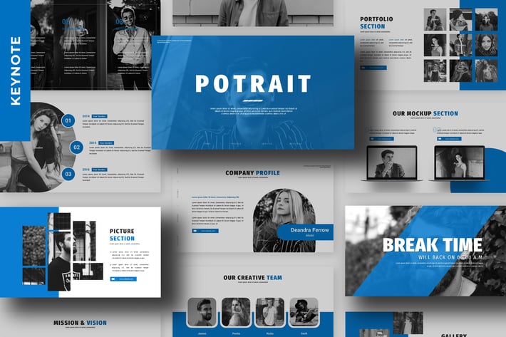 Potrait - Business Keynote Template