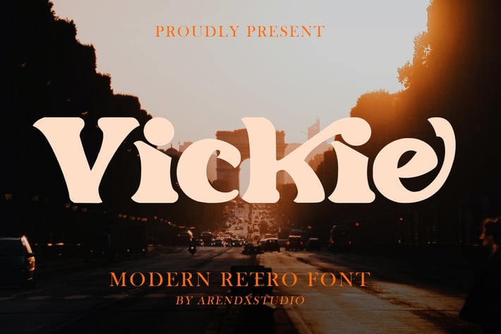 Vickie - Modern Retro Font