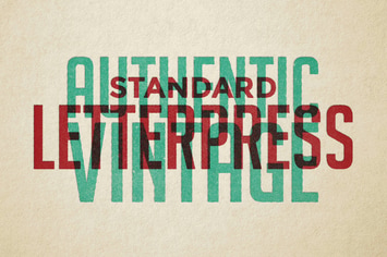 Vintage Letterpress Texture Effects