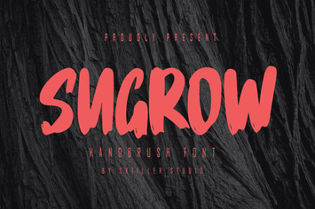 Sugrow - Handbrush Font