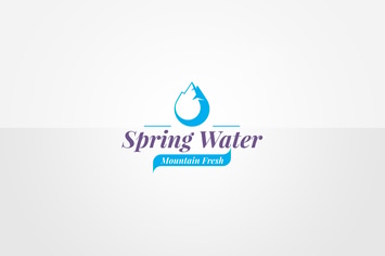 Spring Water Logo Template