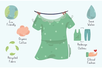 Sustainable Fashion Infographic Illustration (2)