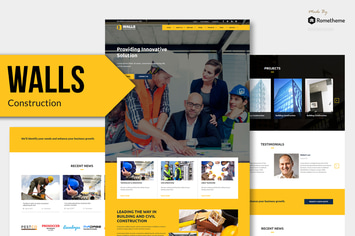 Walls - Construction Adobe Muse Templates