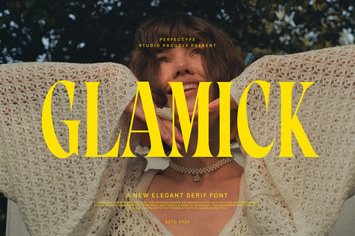 Glamick Modern Elegant Serif Font Typeface