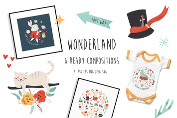 Alice in Wonderland - Colorful Compositions