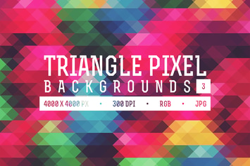 Triangle Pixel Backgrounds Pack 3