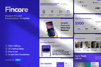 Fincore Fintech Pitch Deck Keynote