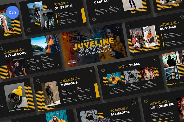 Juveline Streetwear Keynote Template