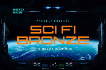 Sci Fi Bronze - Modern And Futuristic Font