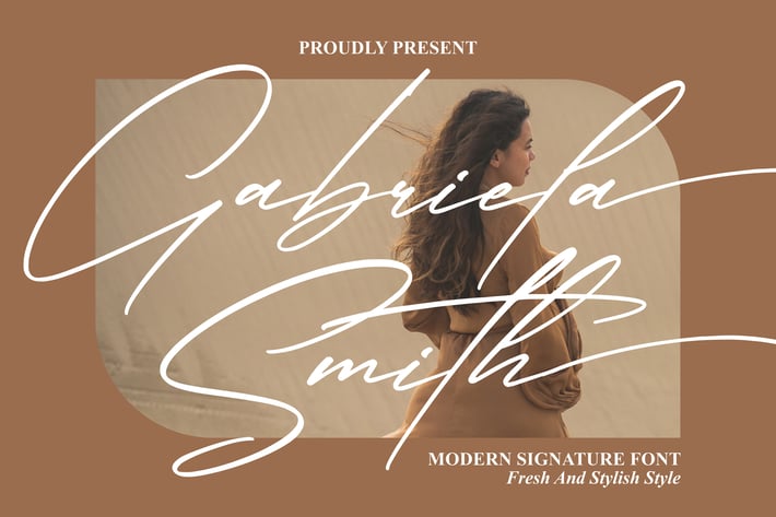 Gabriela Smith Modern Signature Font