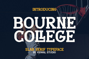 Bourne College - Slab Serif Font