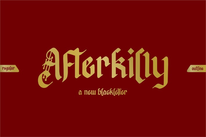 Afterkilly | Blackletter Font