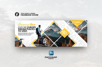 Air Travel - Travel Agency Facebook Cover Template