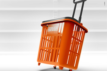 Basket Trolley Branding Mockup