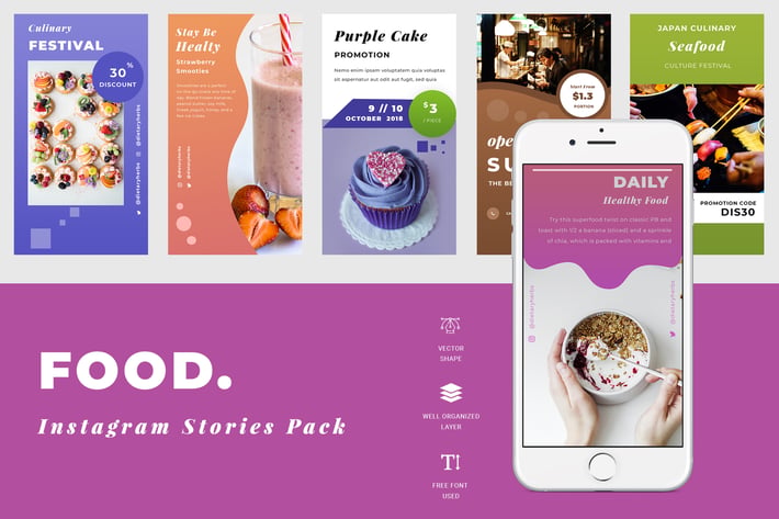 Food Instagram Story Template