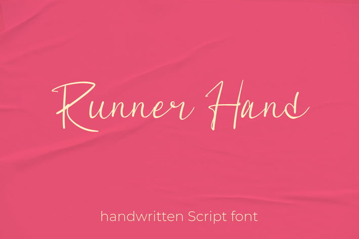 Runner Hand - Handwritten Script Font