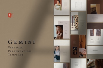 Gemini Vertical PowerPoint Presentation