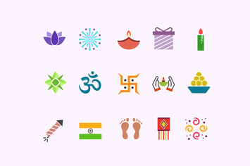 15 Diwali Icons