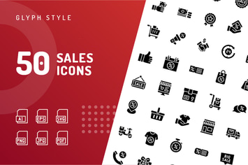 Sales Glyph Icons