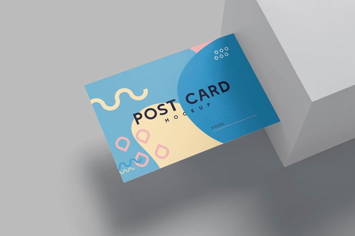 6x4 Horizontal Post Card Mockups