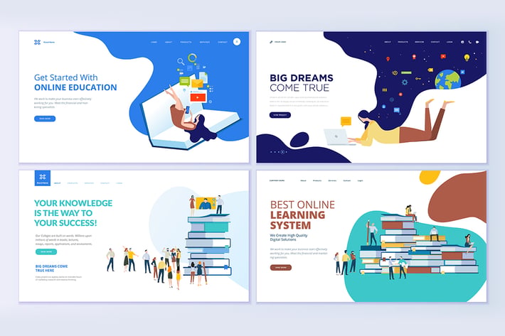 Web Page Design Templates for Education