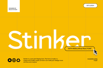 Stinker Modern Sans Display Font