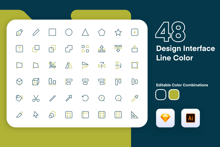 Design Interface Icon Line Color 