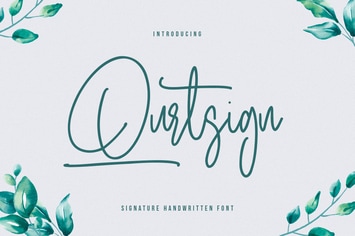 Qurtsign Signature Font