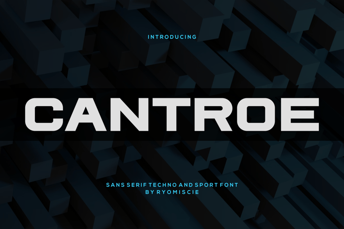 Cantroe - Techno And Sport Font