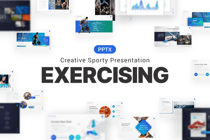 Exercising Yoga Sporty Presentation Template