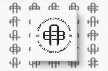 A (A-Z) Monogram Logo Creator Pack Vol.4