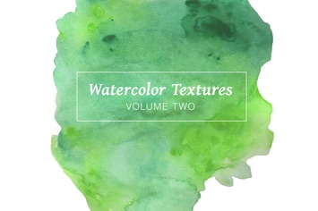 Green Watercolor Textures - Volume 2